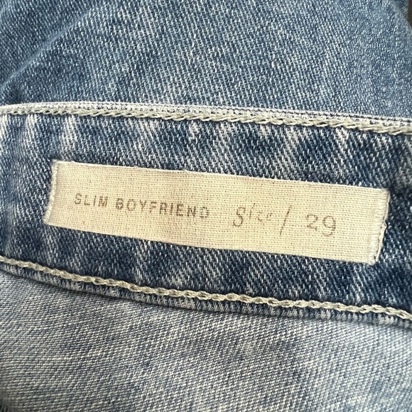 Anthropologie Pilcro Slim Boyfriend Distressed Blue Jeans - Picture 7 of 9